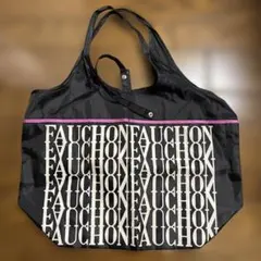 FAUCHON ロゴ入り ブラックトートバッグ　高島屋ノベルティ