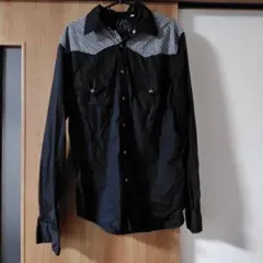 GUESS 長袖シャツ ウエスタンシャツ ブラック Mのサムネイル