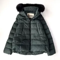 ヘルノ POLAR TECH ダウンコート 2way フォックスファー 44