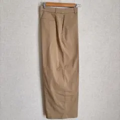 ユニクロ　ワイドストレートチノ　ベージュ　Ｌサイズ　汚れ有　送料込