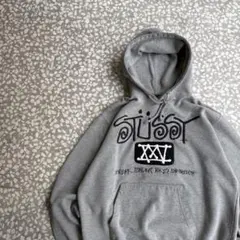 【センタービッグ刺繍ロゴ◎】オールドステューシー肉厚パーカー古着ストリートM