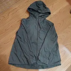 カーキ　 フード付きマウンテンパーカー　　LLサイズ　レディース