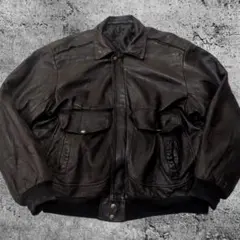 90svintage古着 A2タイプ　SYLVIA WEBER 黒