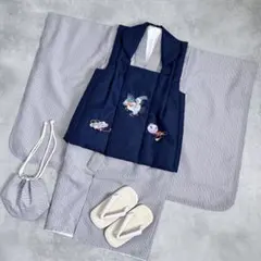 小町kids男の子♡着物・被布コートセット 七五三 ブルー兜 - メルカリ