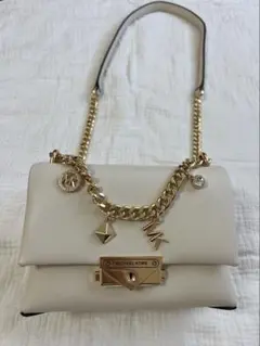 MICHAEL KORS ホワイトショルダーバッグ