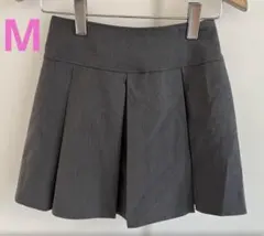 しまむら　プリーツミニスカート　グレー　美品