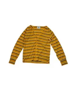 G*D様 も*け様 アーノルドパーマー　カーディガン　ボーダー　黄色