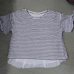 バックシフォンプリーツTシャツのサムネイル