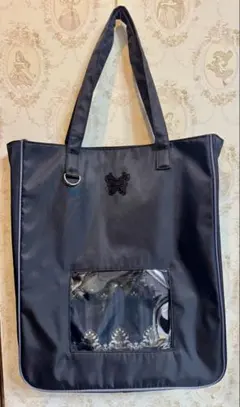 アナスイ 推し活 トートバッグ 黒 ブラック ANNA SUI