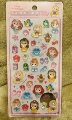 【正規品】ディズニー ボンボンドロップシール プリンセス