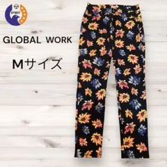 GLOBAL WORK 花柄スキニーパンツMサイズ