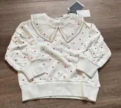 バースデイ　コトリ　cotori ハート柄　襟付きトップス　90cm