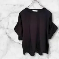 バックナンバー トップス　カットソー 半袖 Fサイズ　クルーネック ブラック