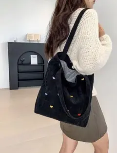 トートバッグ　コーデュロイ