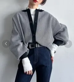 PAGEBOY クルーネックボリュームカーディガン 限定色