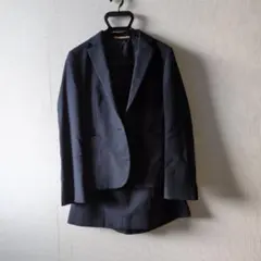 【2点セット】ダークネイビー スカートスーツ上下