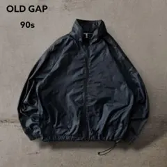 890】90年代OLD GAPハーフジップアノラック短丈ドローコードビンテージ