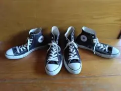 CONVERSE　ALLSTAR　ハイカット　黒　28㎝　2組セットのサムネイル