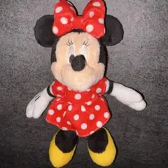 ディズニー　ミニー　ミニーマウス　ぬいぐるみバッジ　ぬいば　ノーマル　水玉
