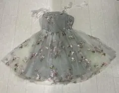 SHEIN ワンピース ドレス グリーン 花柄