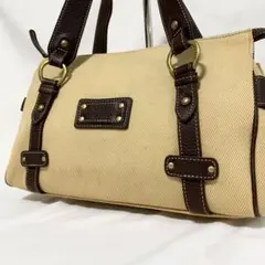 良品✨バーバリー ブルーレーベル ハンドバッグ キャンバス ベージュ