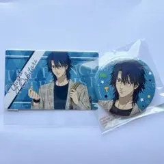テニプリ Webpon 財前光 忍足謙也 缶バッジ めじるしアクリルチャーム