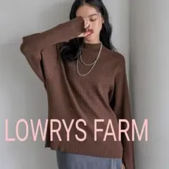 ♥LOWRYS FARM ワイドリブプルオーバー LS 600405♥