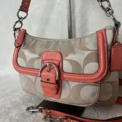 コーチ　ソーホー　2way ショルダーバック　ハンドバッグ　シグネチャー