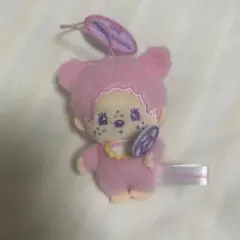 モンチッチ ピンクのぬいぐるみキーホルダー