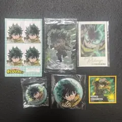 僕のヒーローアカデミアWフォトカードコレクション 缶バッチ シール　緑谷出久