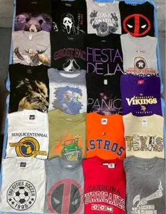 アメリカ直輸入古着 プリントTシャツ メンズ L/XL 20枚セット まとめ