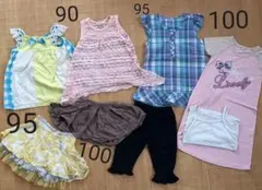 90 95 100 女の子夏服　8点まとめうり　おまとめ　お買い得
