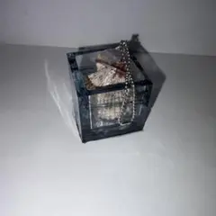 ハンドメイド レジンキューブ 貝殻 インテリアオブジェ 小物入れ