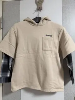 レイヤード風パーカー