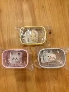 ちいかわ　ビニールポーチ3個セット【バラ不可】