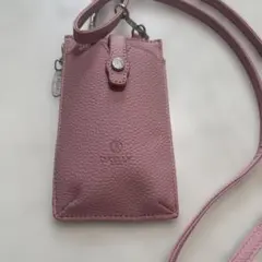 新品未使用 DKELLYスマホショルダーミニバッグ レザー調ピンク