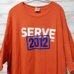 GILDAN　Tシャツ　2XL　オレンジ　USA古着