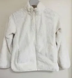 ホワイト フリースジャケット