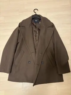 BEAMS HEART ブラウン ダブルブレストコート Mサイズ