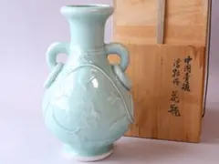 中国青磁　一輪挿し 2025年最新】中国 青磁 花瓶の人気アイテム - メルカリ