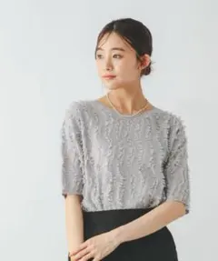 【新品未使用】グローバルワーク　シアーフリンジプルオーバー