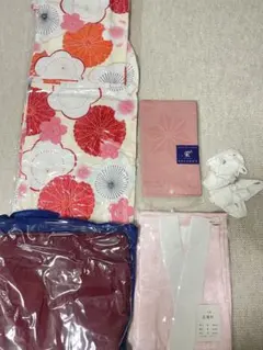 【値下げご相談可】花柄 卒業式袴セット 赤と白、ピンク