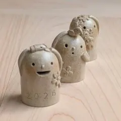 はにわ風ハニワセット　単色2026　ハンドメイド　インテリア・雑貨