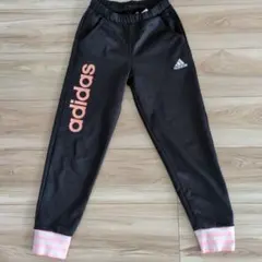 adidas 黒 ロングパンツ ピンクリブのサムネイル