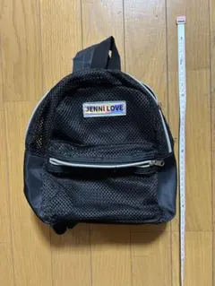 JENNI LOVE リュック 黒 メッシュ　まだまだ使えます！