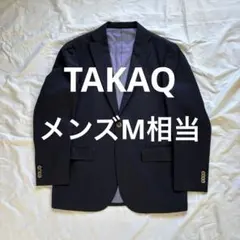 黒のテーラードジャケットTAKAQ 金ボタン