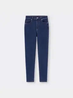 【GU】 ダークブルースキニーデニム ハイウエスト ウエスト64cm