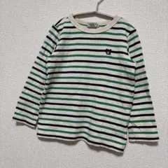 週末限定値下げ·͜·♡ DOUBLE.B ストライプ Bくん刺繍 長袖カットソー
