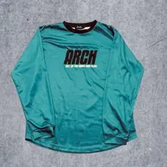 アーチ Arch split logo L/S tee [DRY] （ティール）