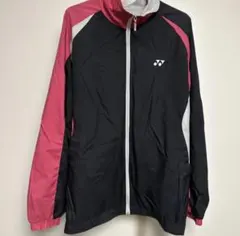 【YONEX 】ウォームアップジャケット L 黒/ピンク
